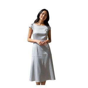 Ann Taylor Trumpet Dress Gray Size 6